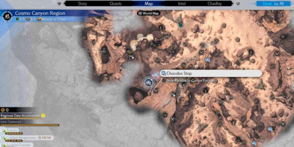 最终幻想7重生星陨峡谷陆行鸟站牌怎么进